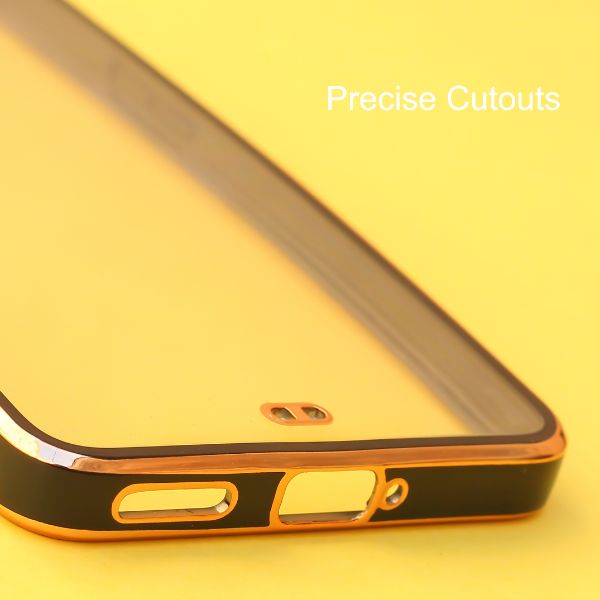 Black Electroplated Transparent Case for Oneplus 9RT