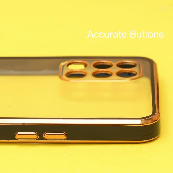 Black Electroplated Transparent Case for Oneplus 9R