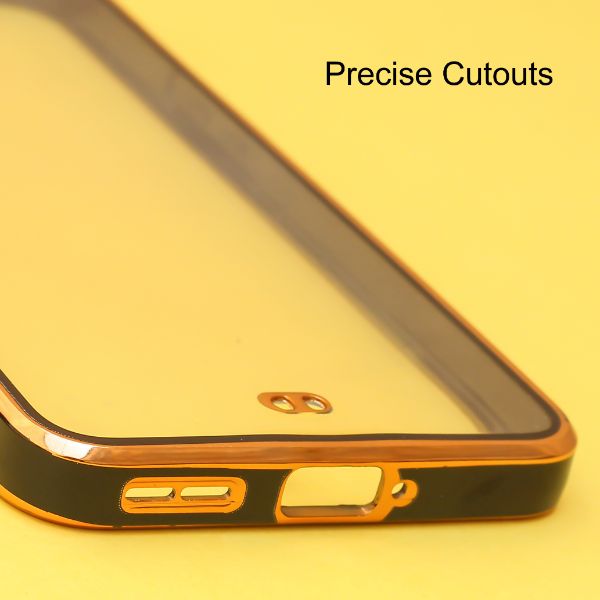 Black Electroplated Transparent Case for Oneplus Nord 2