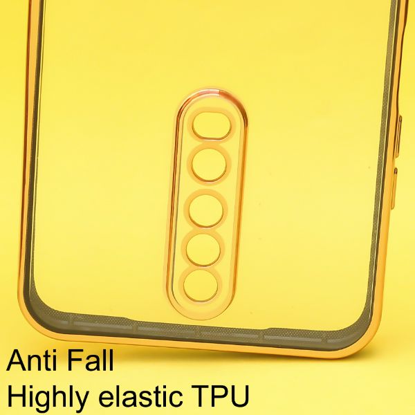 Black Electroplated Transparent Case for Poco X2