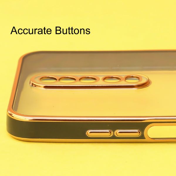 Black Electroplated Transparent Case for Poco X2