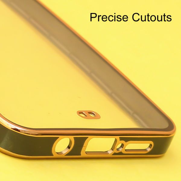 Black Electroplated Transparent Case for Poco X2