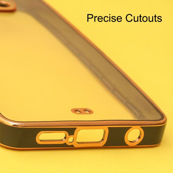 Black Electroplated Transparent Case for Poco X3