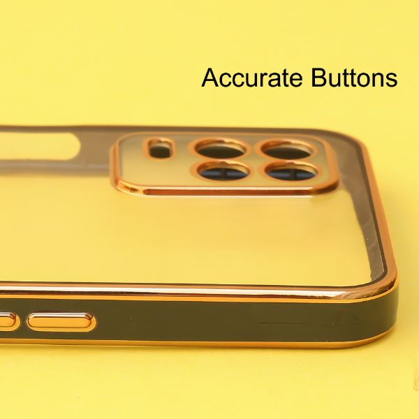 Black Electroplated Transparent Case for Realme 8