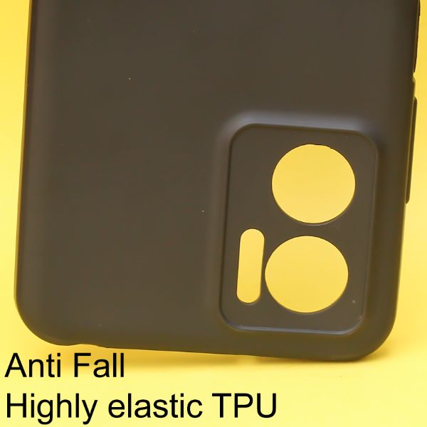 Black Gingle Silicone  case for Redmi 11 Prime