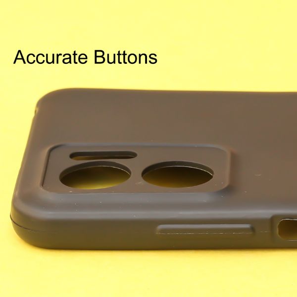 Black Gingle Silicone  case for Redmi 11 Prime