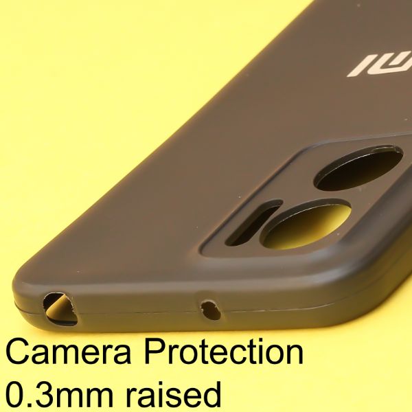Black Gingle Silicone  case for Redmi 11 Prime
