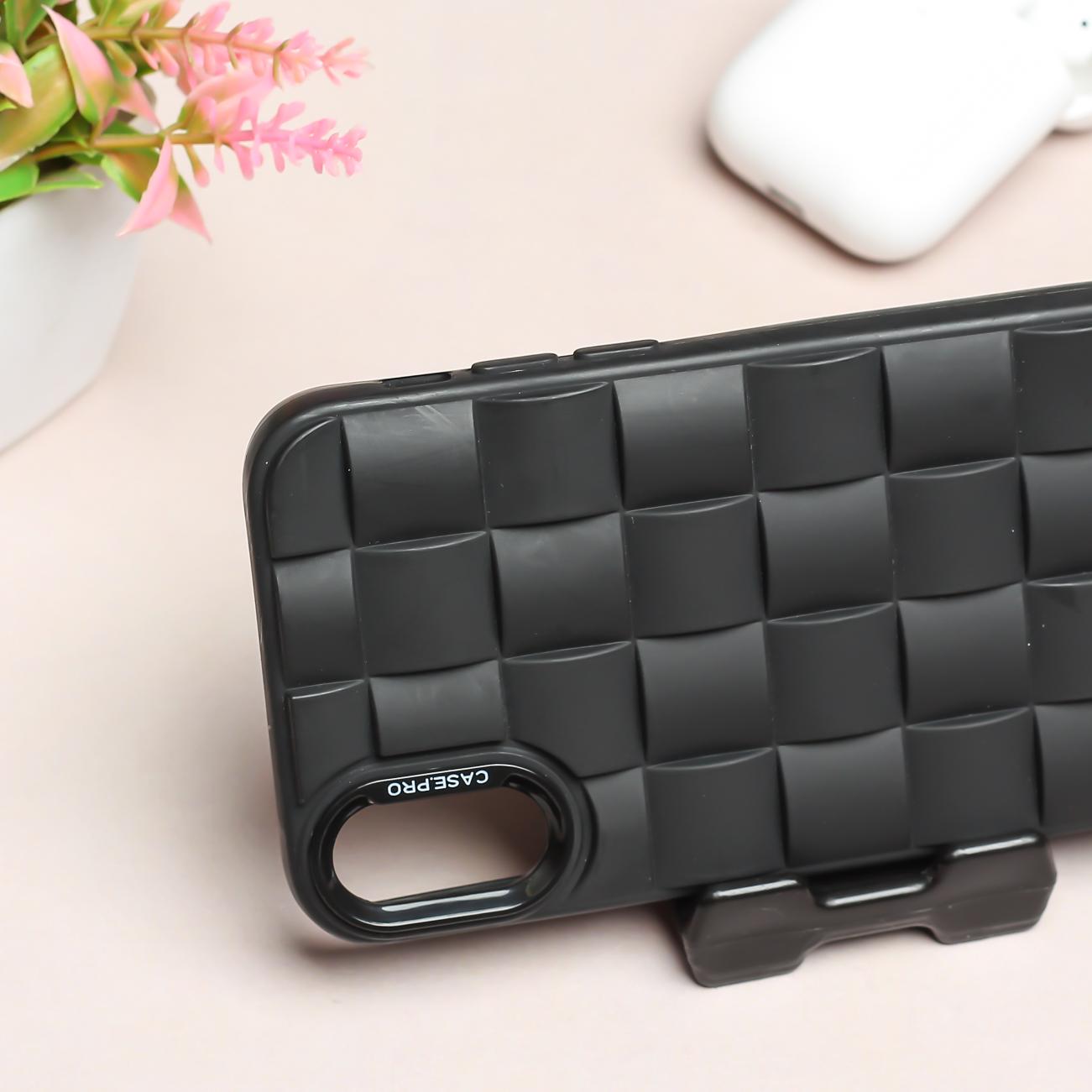 Black Grid silicone case for Apple iPhone X/XS