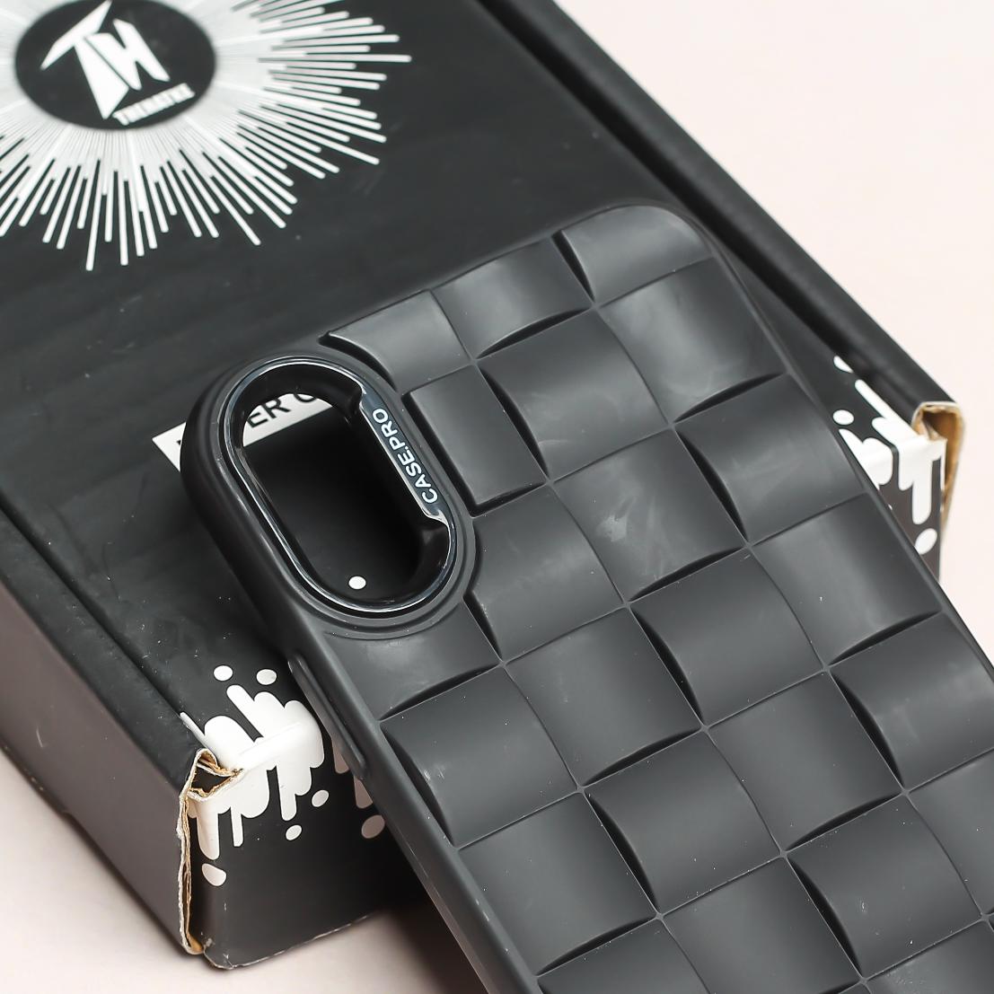 Black Grid silicone case for Apple iPhone X/XS