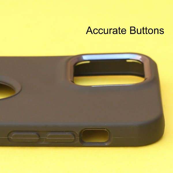 Black Guardian Metal Logo cut Case for Apple iphone 14 Pro