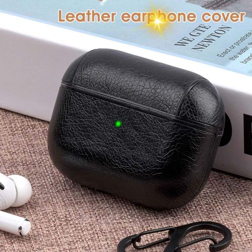 Black Leather Case For Apple Airpods Pro