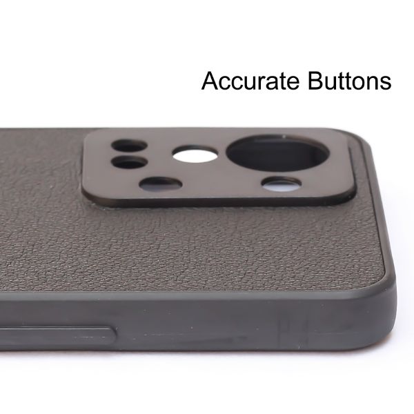 Black Leather Dual Horse rider Ornamented for Oneplus Nord 2T