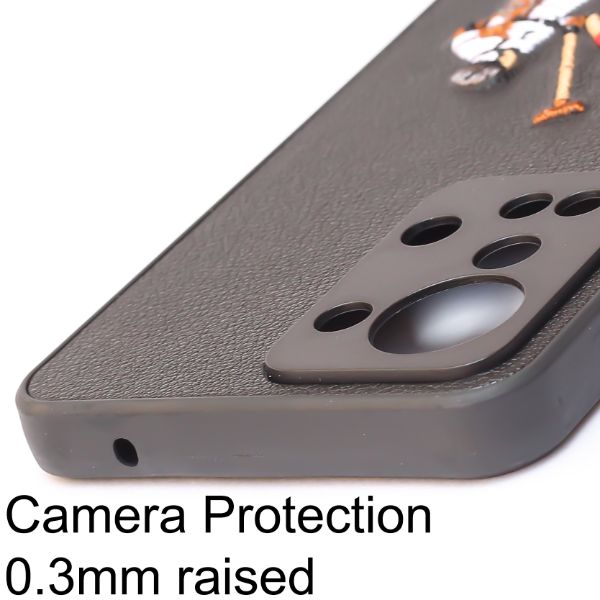 Black Leather Dual Horse rider Ornamented for Oneplus Nord 2T