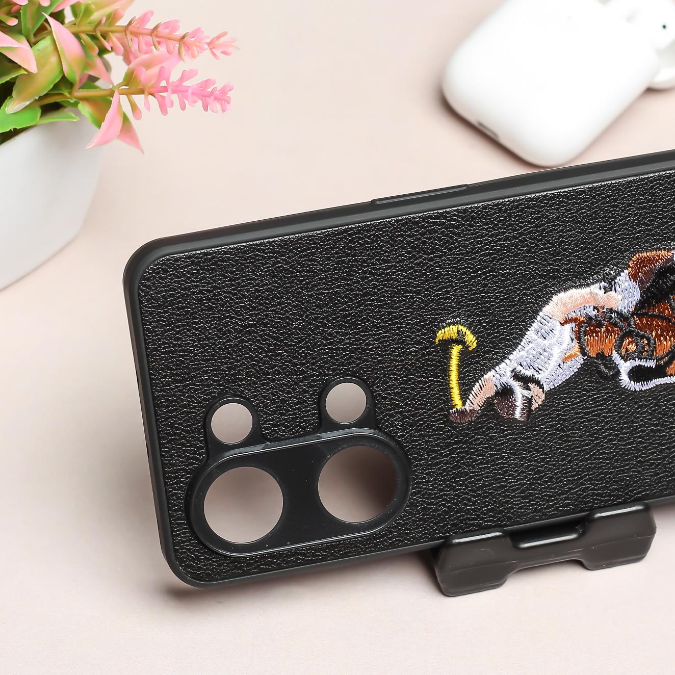 Black Leather Horse Rider Ornamented for Oneplus Nord 3