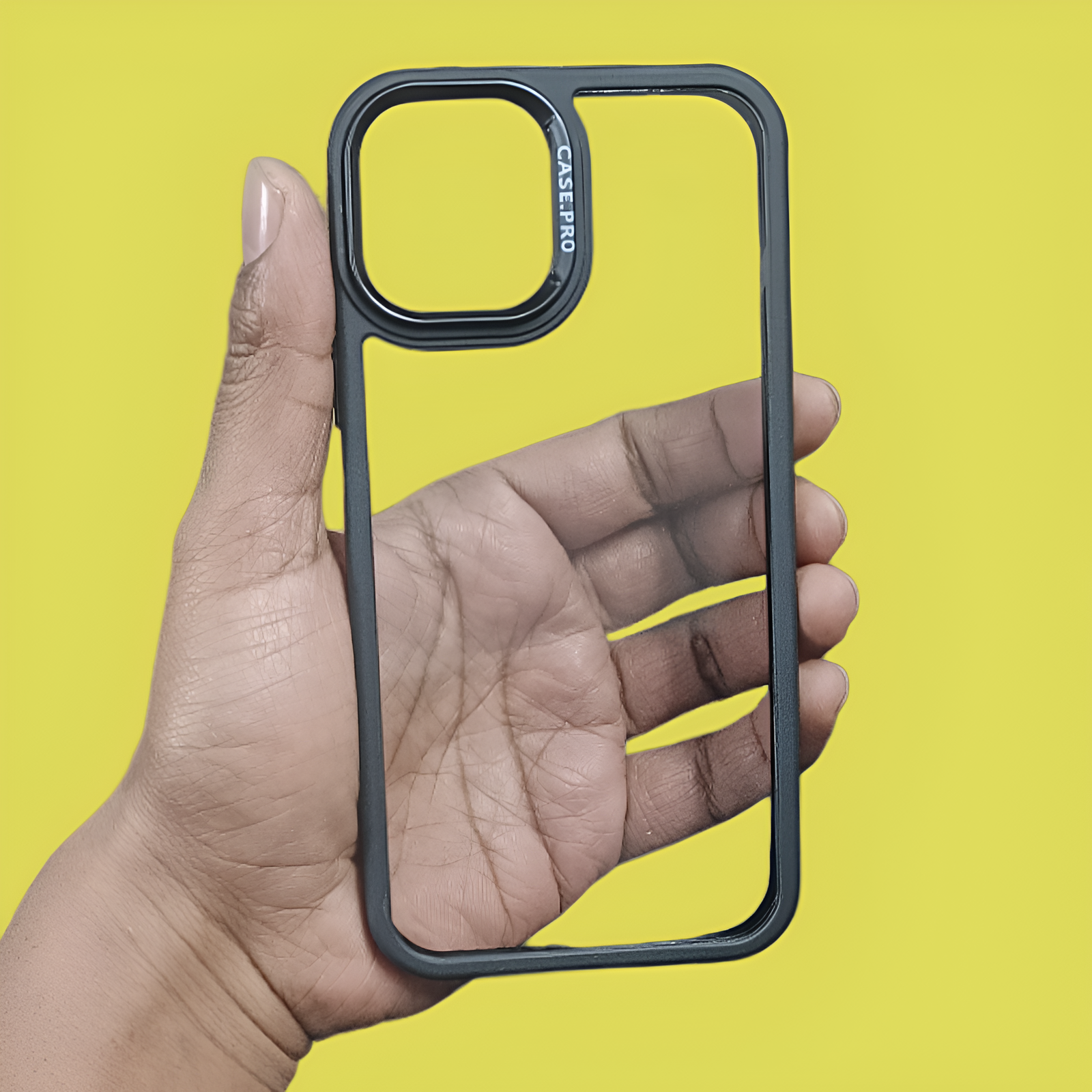 Black Lifted Transperant Case for Apple Iphone 11 Pro