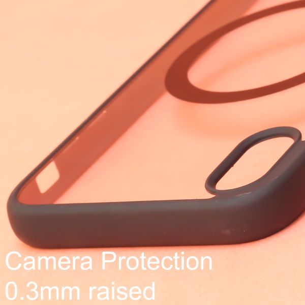 Black MagSafe Clear Transparent Silicone case for Apple iphone X/xs