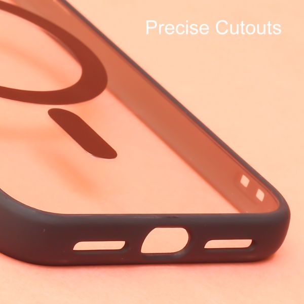 Black MagSafe Clear Transparent Silicone case for Apple iphone Xr