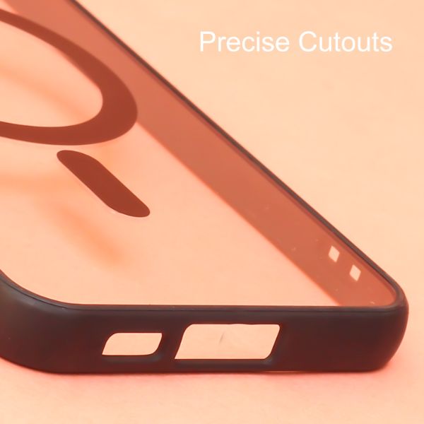 Black MagSafe Clear Transparent Silicone case for Samsung S23 5g