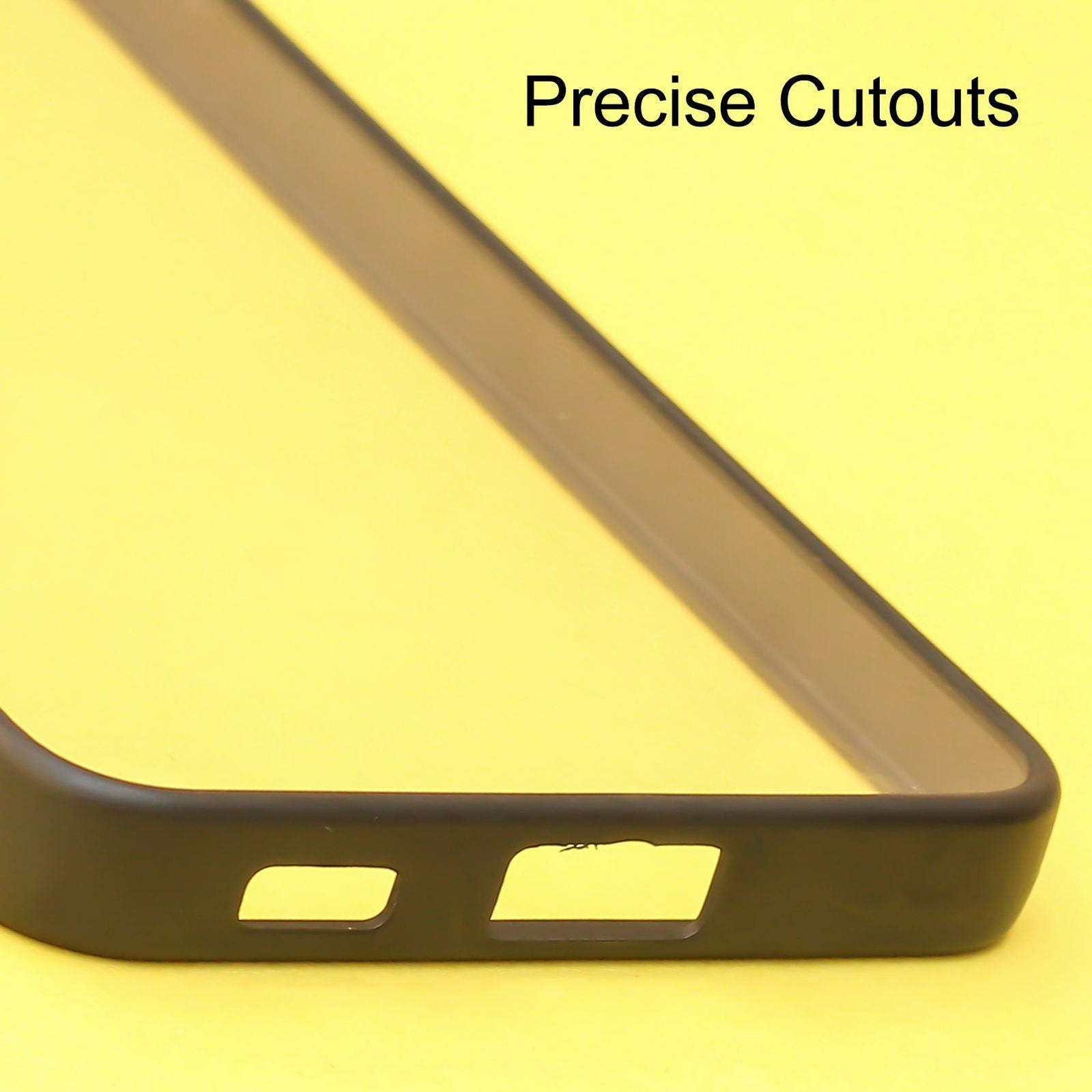 Black Metal Safe Transparent Case for  Samsung S22