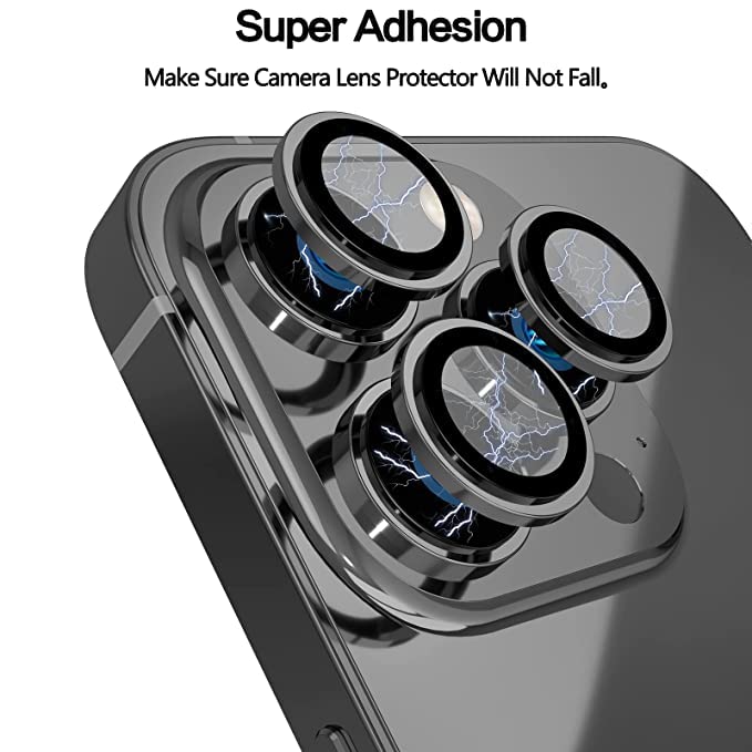 Black Metallic camera ring lens guard for Apple iphone 13 Pro