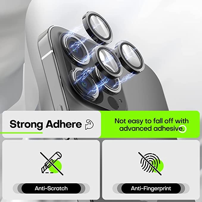 Black Metallic camera ring lens guard for Apple iphone 13 Pro