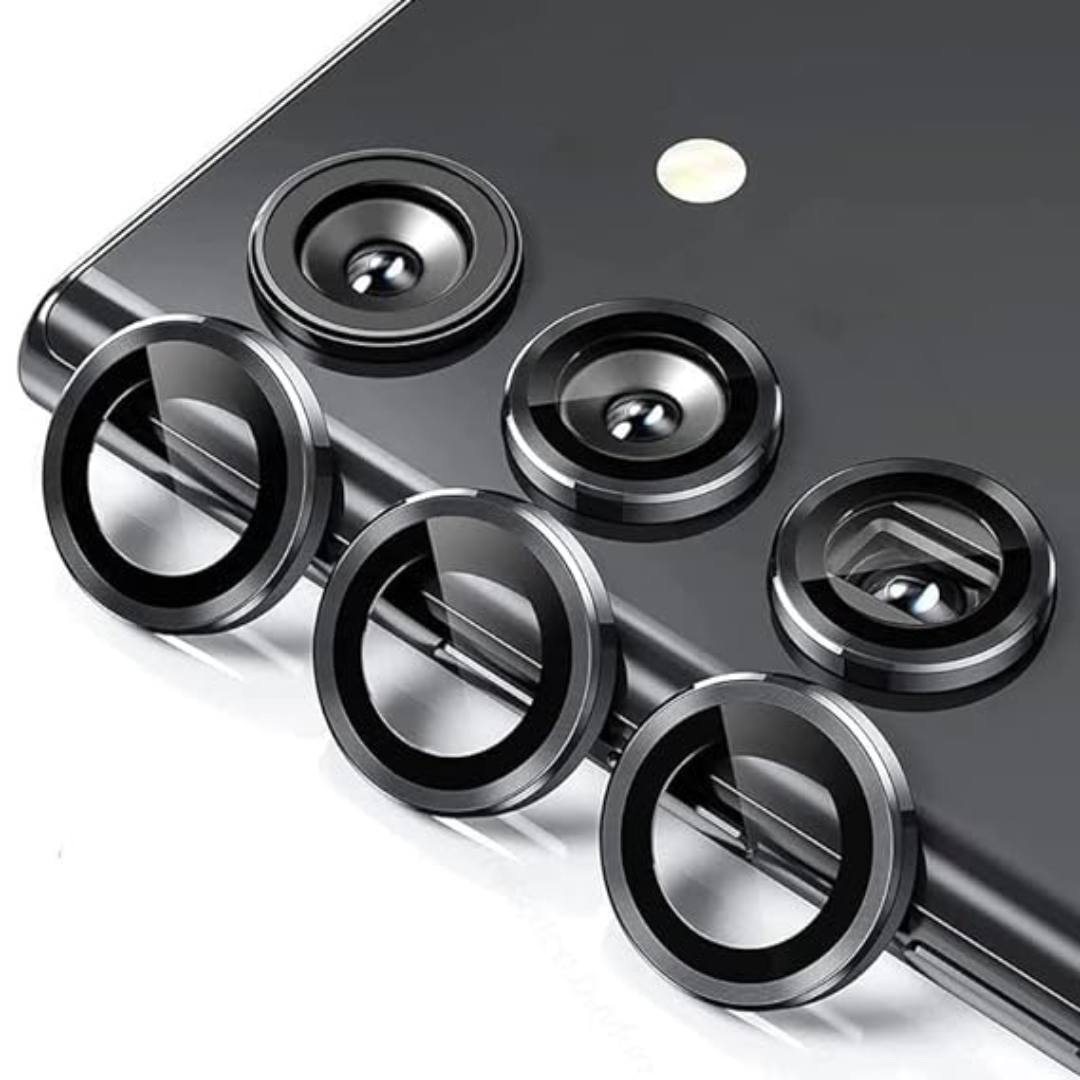 Black Metallic camera ring lens guard for Samsung F55