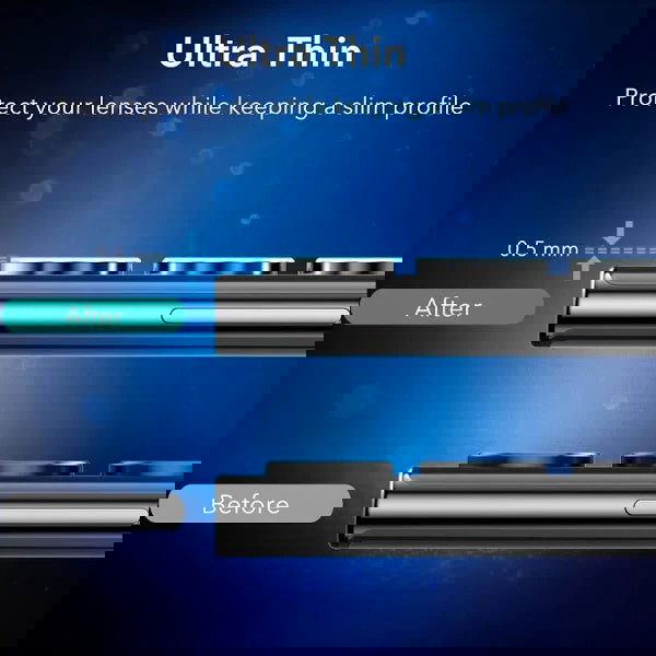 Black Metallic camera ring lens guard for Samsung S23 Plus