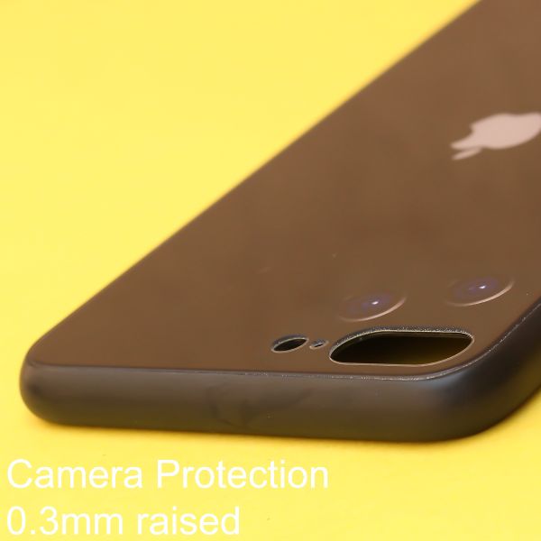 Black Multi Camera Glass case for Apple iPhone 7 Plus