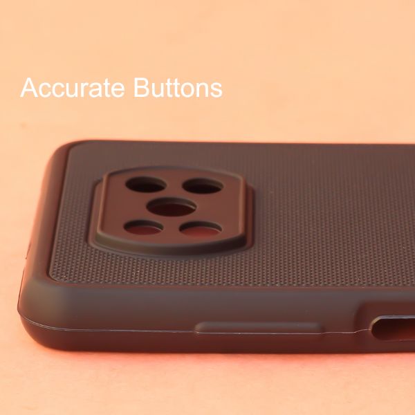 Black Niukin Silicone Case for Poco X3