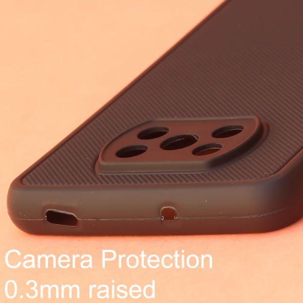 Black Niukin Silicone Case for Poco X3