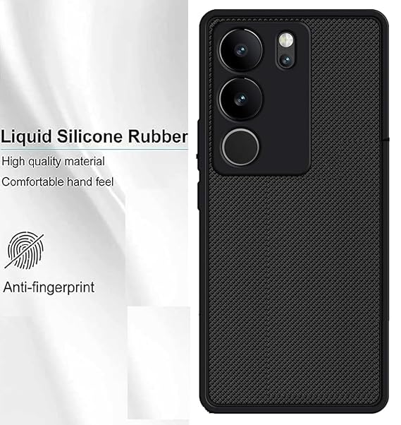 Black Niukin Silicone Case for Vivo V29 5G