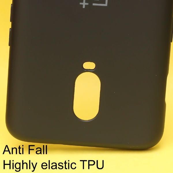 Black Original Camera Safe Silicone case for Oneplus 6T