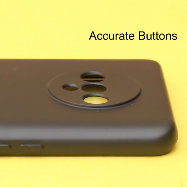 Black Original Camera Safe Silicone case for Oneplus 7T