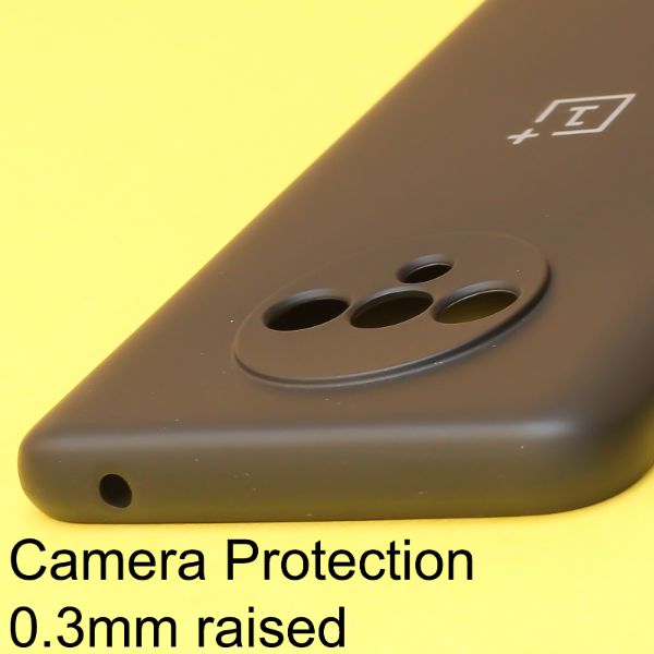 Black Original Camera Safe Silicone case for Oneplus 7T