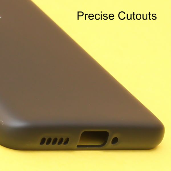 Black Original Camera Safe Silicone case for Oneplus 7T