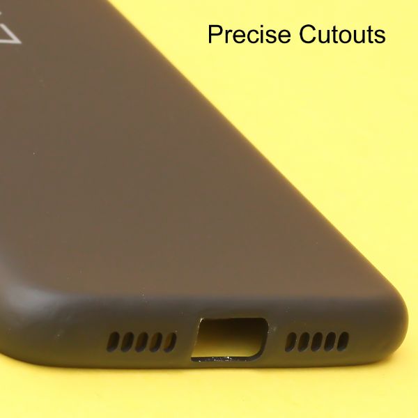 Black Original Camera Safe Silicone case for Oneplus 7