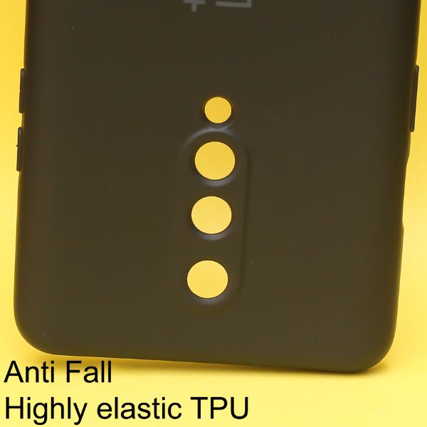 Black Original Camera Safe Silicone case for Oneplus 8