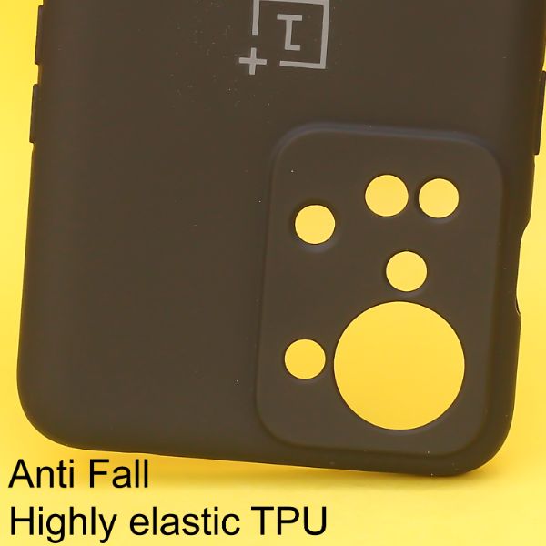 Black Original Camera Safe Silicone case for Oneplus Nord 2T