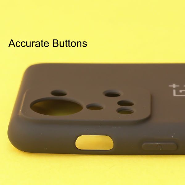 Black Original Camera Safe Silicone case for Oneplus Nord 2T