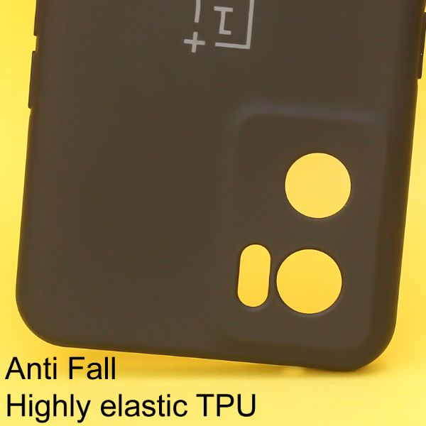 Black Original Camera Safe Silicone case for Oneplus Nord CE 2