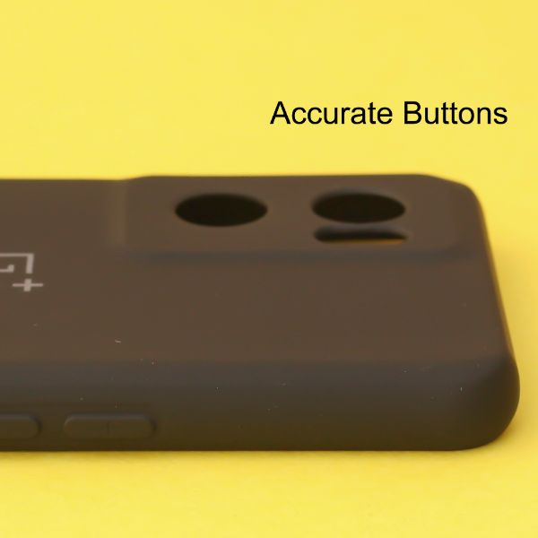 Black Original Camera Safe Silicone case for Oneplus Nord CE 2