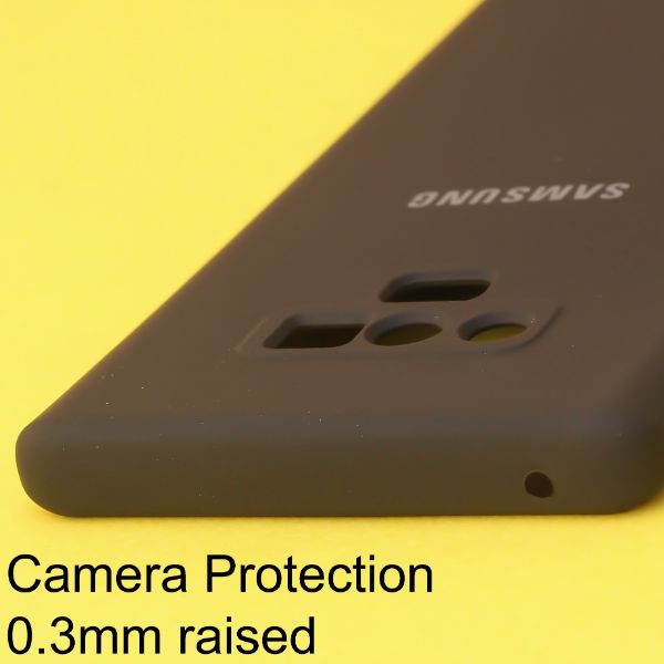 Black Original Camera Safe Silicone case for Samsung Note 9