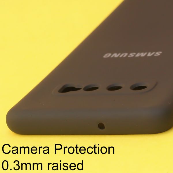 Black Original Camera Safe Silicone case for Samsung S10 Plus