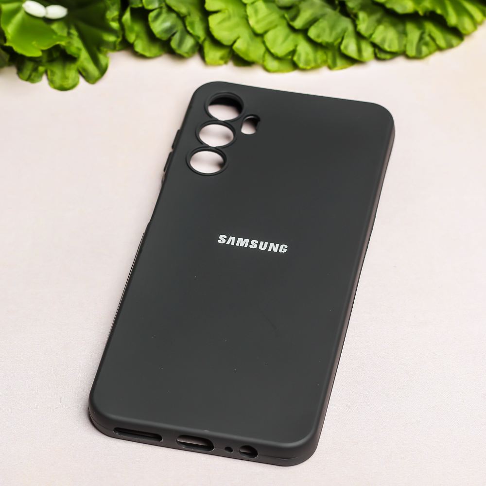Black Original Camera Safe Silicone case for Samsung A14