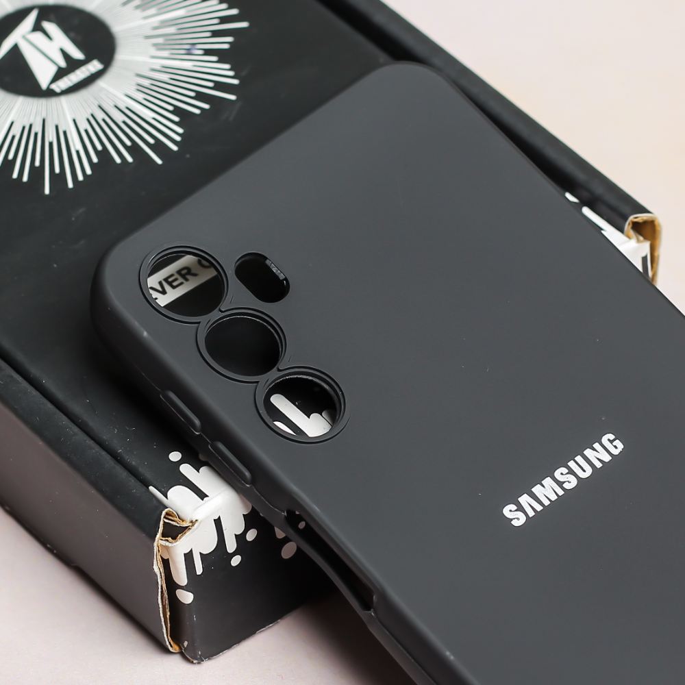 Black Original Camera Safe Silicone case for Samsung A16
