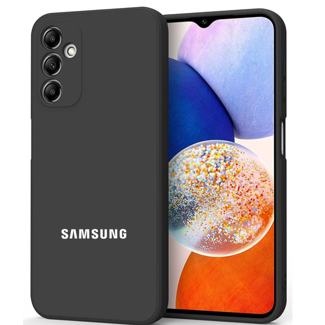 Black Original Camera Safe Silicone case for Samsung S24
