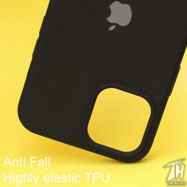 Black Original Silicone case for Apple iphone 12