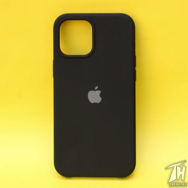 Black Original Silicone case for Apple iphone 12 mini