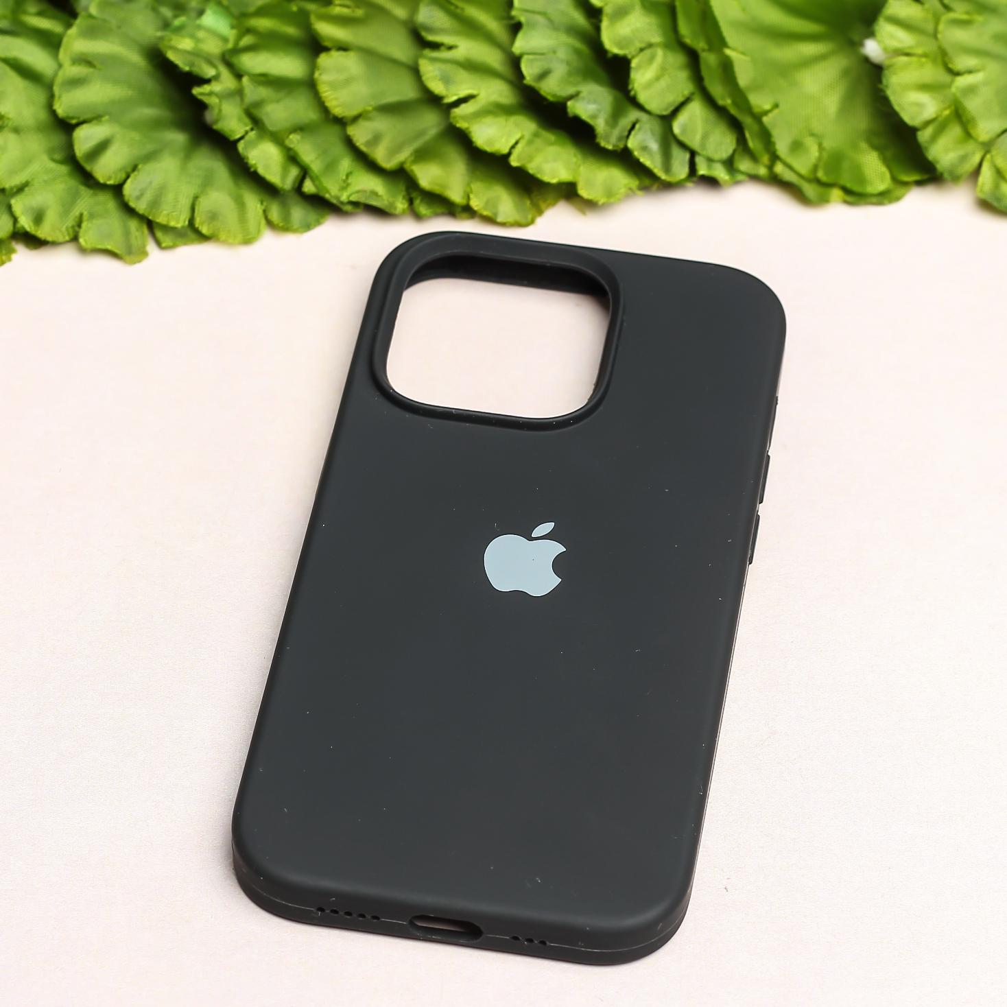 Black Original Silicone case for Apple iphone 13 pro