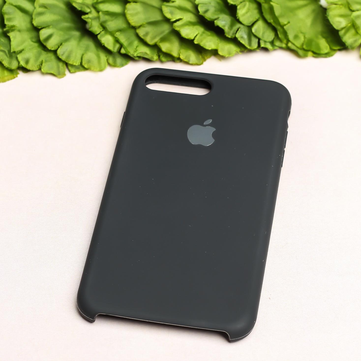 Black Original Silicone case for Apple iphone 7 Plus